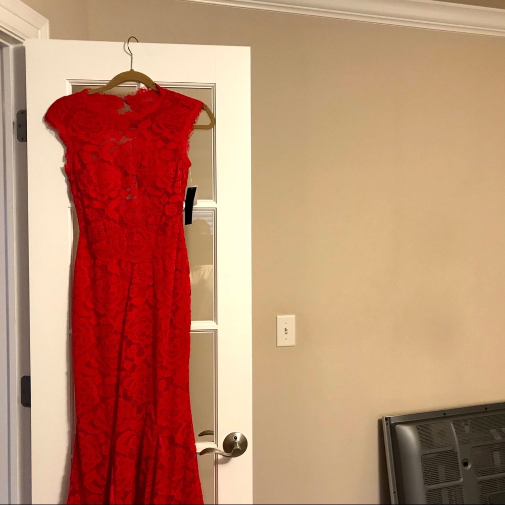 BETSY and Adam Red cocktail dress - Picture 6 of 7